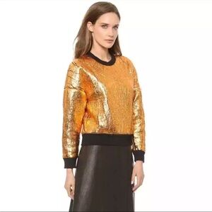 3.1 Phillip Lim Copper Crackled Sweater